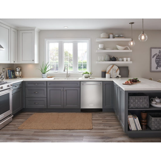 KitchenAid 24 Inch Built-In Dishwasher, PrintShield Stainless - KDTM404KPS