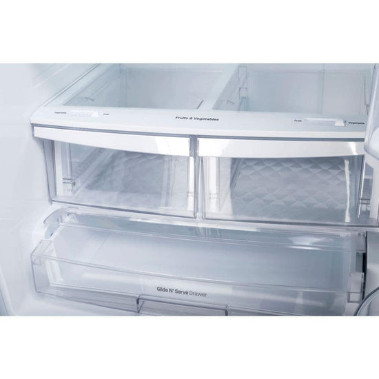LG 30 Inch French Door Refrigerator, 21.8 cu. ft., Super White - LRFNS2200W