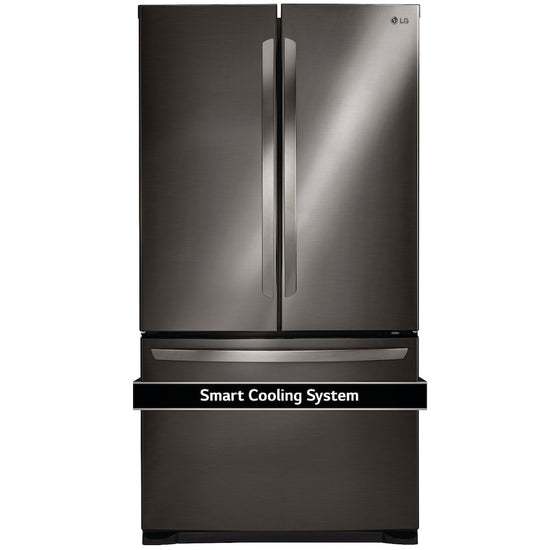 LG 30 Inch French Door Refrigerator, Black Stainless Steel - LRFNS2200D