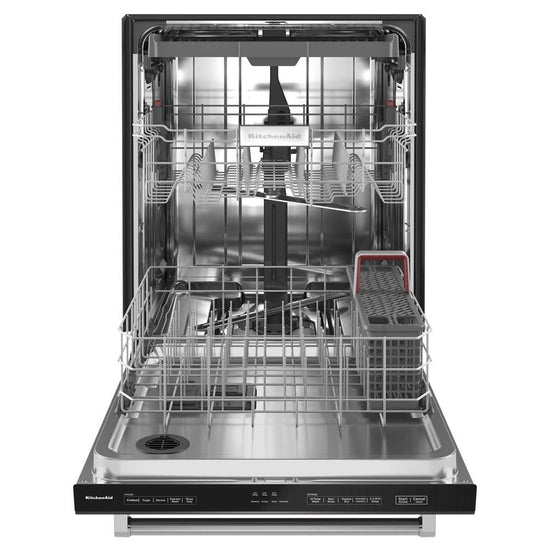 KitchenAid 24 Inch PrintShield Black Stainless Top Control Dishwasher - KDTE204KBS