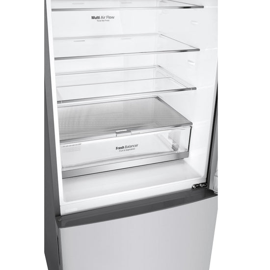 LG 28 Inch Counter Depth Bottom Freezer Refrigerator, 15 cu. ft., Platinum Silver - LBNC15251V