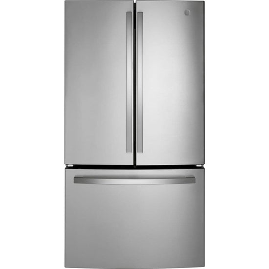 GE 36 Inch 27 cu. ft. French Door Refrigerator, Stainless Steel - GNE27JYMFS