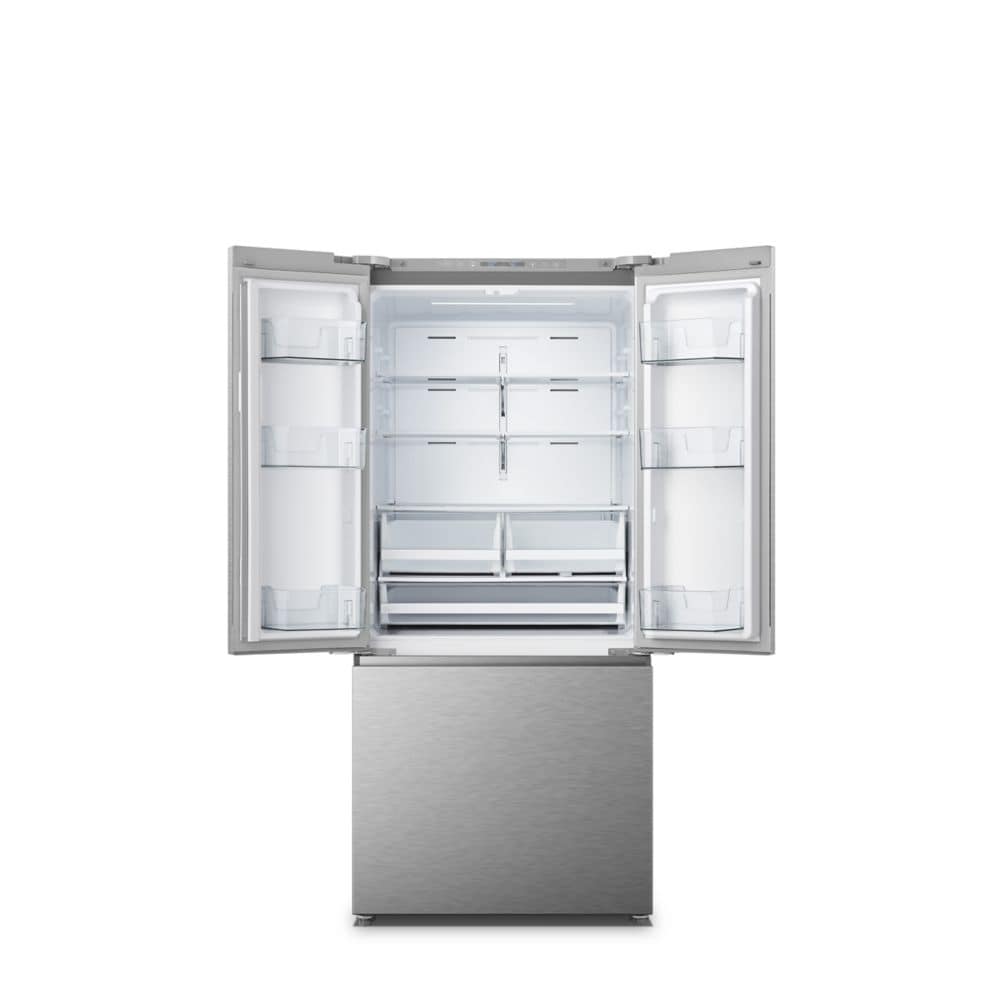 Hisense 29.9-inch 20.8 cu. ft. French-Door Refrigerator with Inverter Compressor and LED Lighting - RF210N6ASE