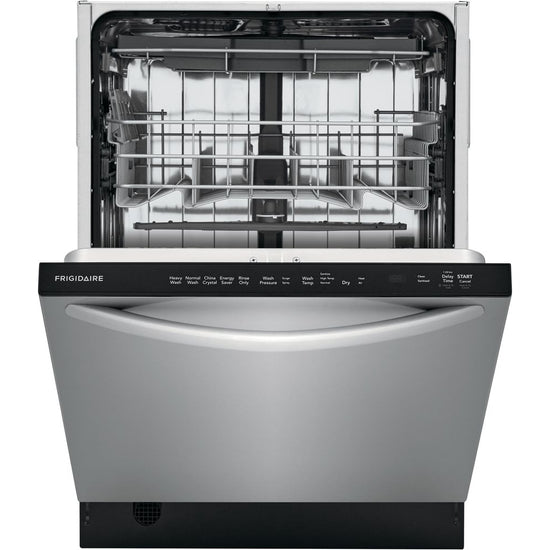 Frigidaire 24 Inch Top Control Dishwasher with BladeSpray Arm, Stainless Steel - FDSH4501AS