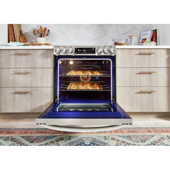 LG 30 Inch Slide-In Electric Range with 6.3 cu ft Convection, PrintProof SS - LSEL6335F