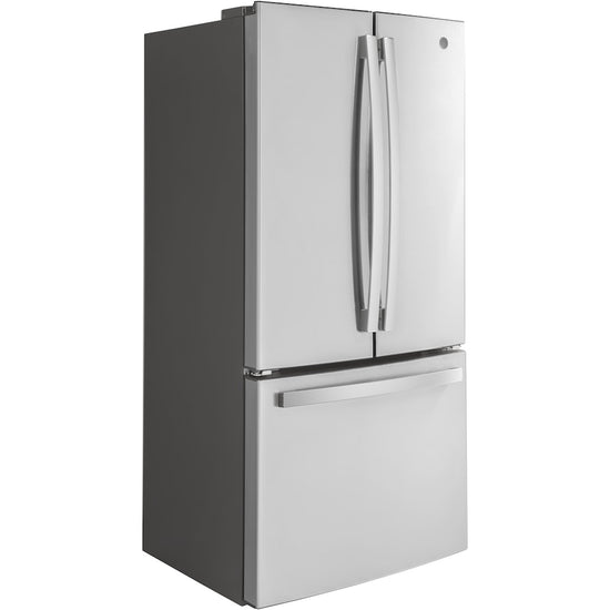 GE 18.6 cu. ft. Counter Depth French Door Refrigerator, Fingerprint Resistant Stainless Steel - GWE19JYLFS