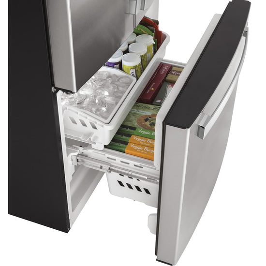 GE 33 Inch French Door Refrigerator, 18.6 cu. ft., Counter Depth - GWE19JYLFS