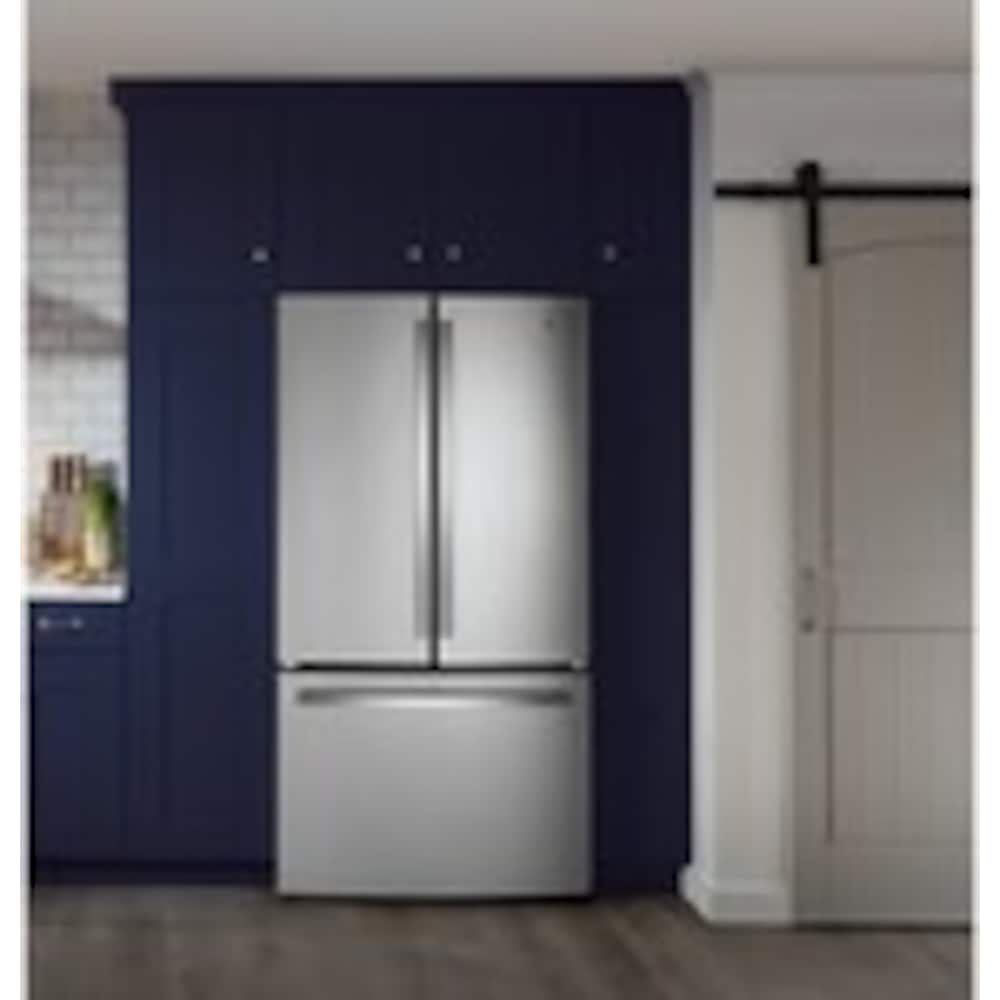 GE 36 Inch 27 cu. ft. French Door Refrigerator, Stainless Steel - GNE27JYMFS