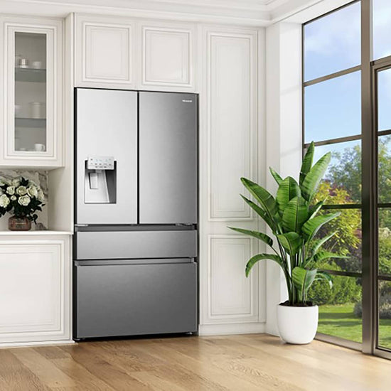 Hisense 36 Inch Counter-Depth French Door Refrigerator, Titanium - RF200D4CSE