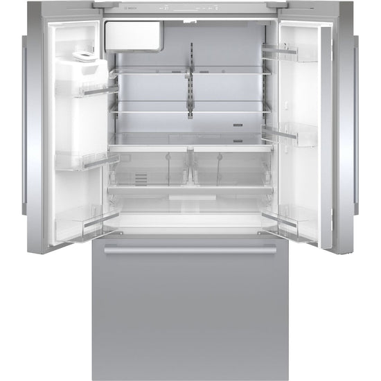 Bosch 500 Series 36 Inch French Door Refrigerator with 26 cu. ft. Capacity, Stainless Steel - B36FD50SNS