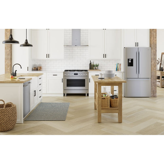 Bosch 500 Series 36 Inch French Door Refrigerator with 26 cu. ft. Capacity, Stainless Steel - B36FD50SNS