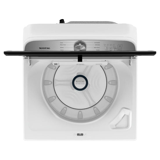 Maytag 5.4 Cu. Ft. Top Load Washer with Pet Pro System, White - MVW6500MW