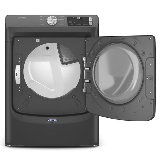 Maytag Front Load Electric Steam Dryer with Quick Dry Cycle, 7.3 cu. ft., Black - YMED6630MBK