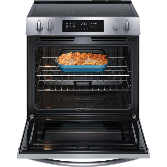 Frigidaire 30 Inch Slide-In Electric Range with EvenTemp Cooktop - FCFE306CAS