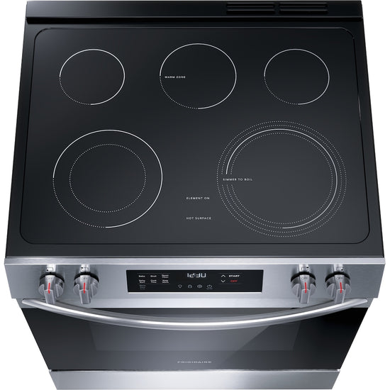 Frigidaire 30 Inch Slide-In Electric Range with EvenTemp Cooktop - FCFE306CAS