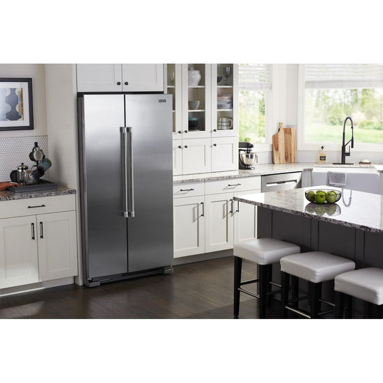 Maytag 36 Inch Side-by-Side Refrigerator with 24.9 cu. ft. Capacity, Fingerprint Resistant Stainless - MSS25N4MKZ