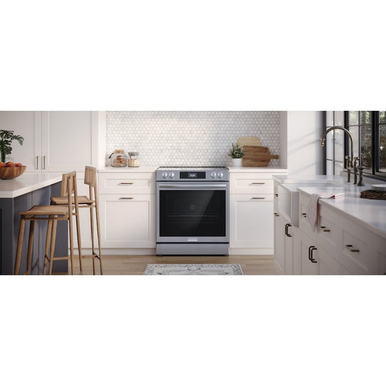 Frigidaire 30 Inch Front Control Electric Range with Total Convection - GCFE306CBF