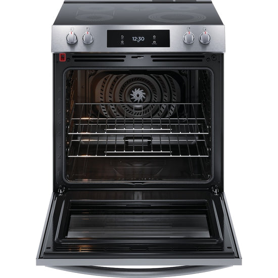 Frigidaire 30 Inch Front Control Electric Range with Total Convection - GCFE306CBF