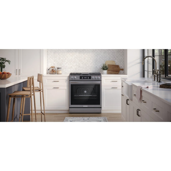 Frigidaire Gallery 30 Inch Slide-In Gas Range with Air Fry - GCFG3060BF