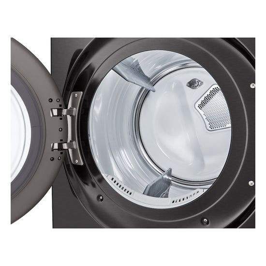 LG 27 Inch Front Load Electric Dryer, Black Steel - DLEX6700B