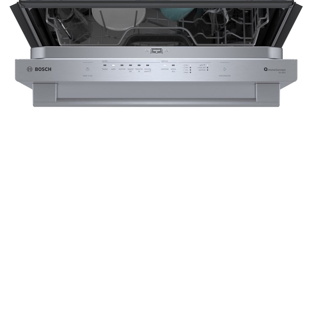 Bosch 300 Series 24 Inch Smart Built-In Dishwasher, Stainless Steel - SHX53CM5N