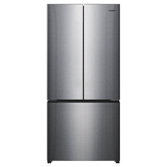 Galanz 33 Inch French Door Refrigerator, Counter Depth, Stainless Steel - GLR18FS5M08