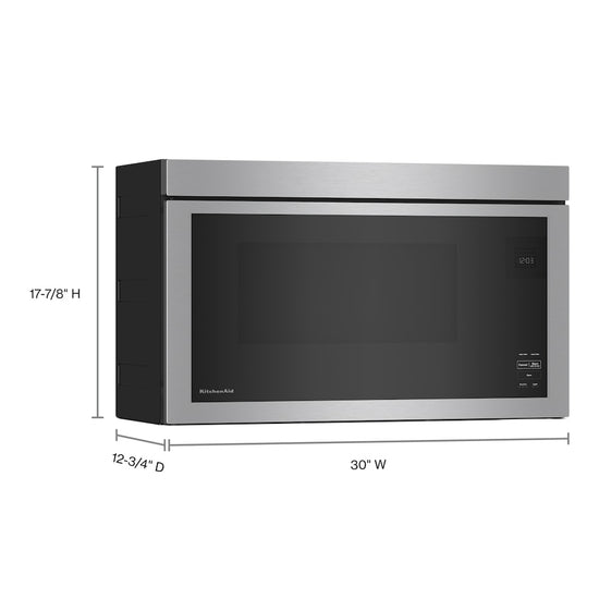 KitchenAid 30 Inch Over-the-Range Microwave with 1.1 cu. ft. Capacity - YKMMF330PPS