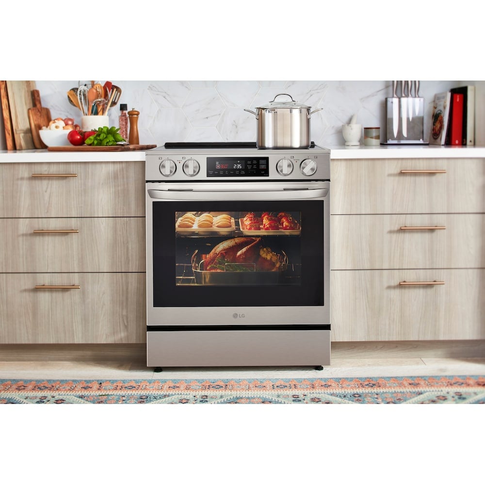 LG Slide-In Smart Induction Range with ProBake Convection, Stainless Steel - LSIL6334F