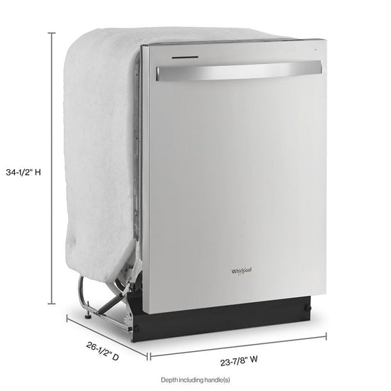 Whirlpool 24 Inch Fully Integrated Dishwasher with 12 Place Settings - WDT531HAPM