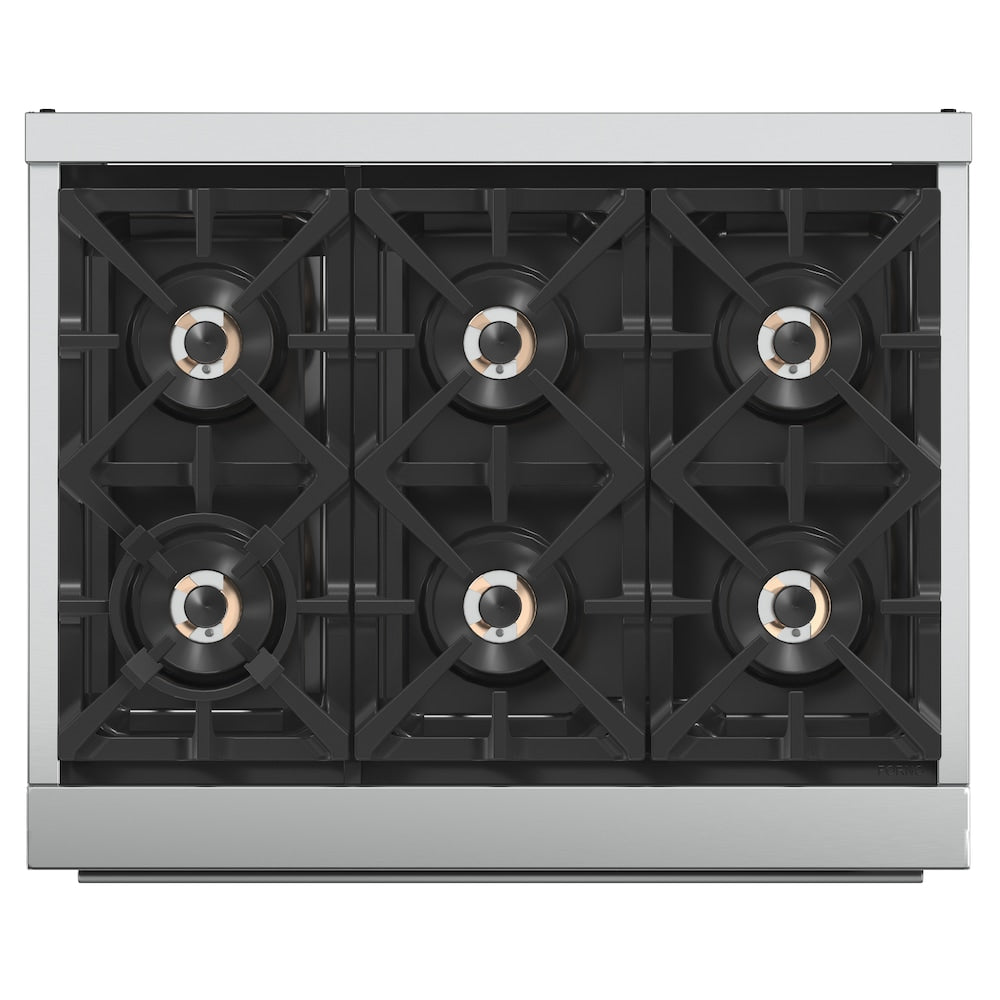 Forno Capriasca 36 Inch Gas Range, Stainless Steel - FFSGS6260-36