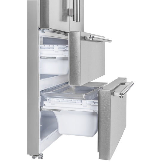 Forno Moena 36 in 19.2 Cu Ft Stainless Steel Counter-Depth French Door Refrigerator - FFRBI1820-36SB