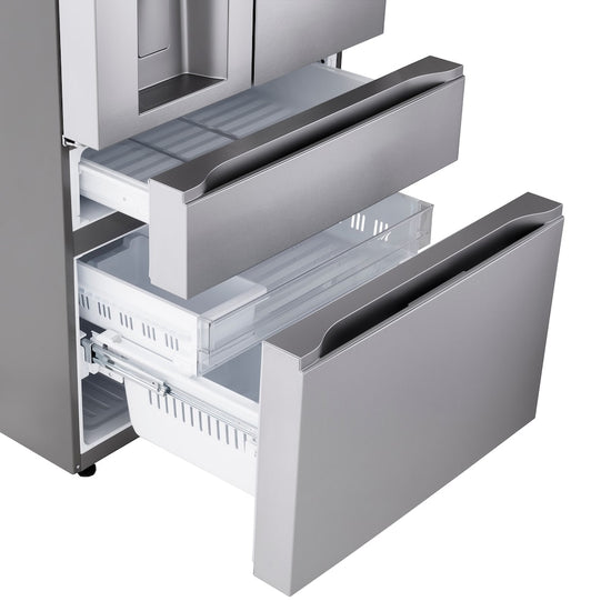 LG 36 Inch French Door Refrigerator with 29 Cu. Ft. Capacity, Stainless Steel - LF29S8330S