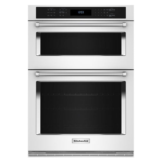 KitchenAid 30-inch Electric Wall Oven & Microwave Combo, White - KOEC530PWH