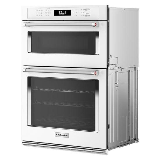 KitchenAid 30-inch Electric Wall Oven & Microwave Combo, White - KOEC530PWH