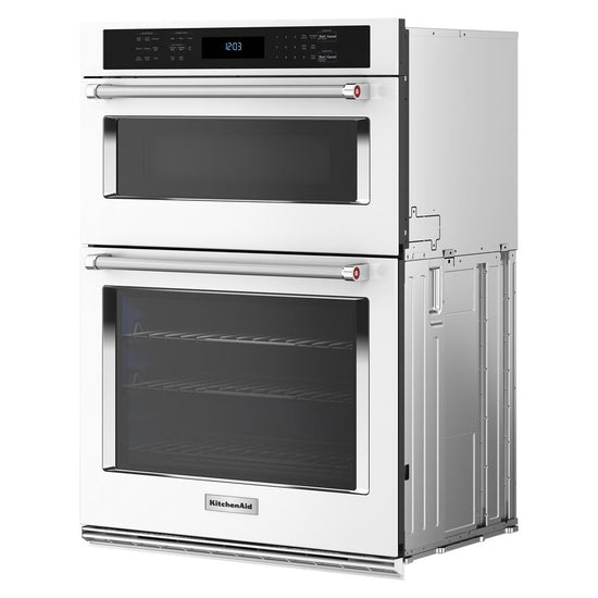 KitchenAid 30-inch Electric Wall Oven & Microwave Combo, White - KOEC530PWH