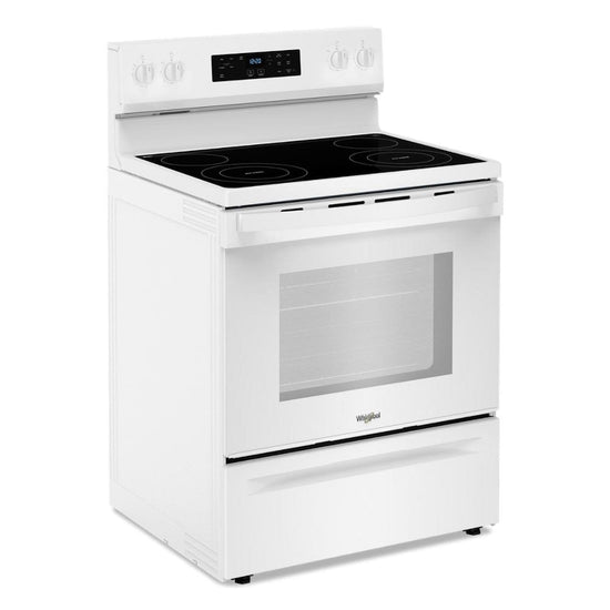 Whirlpool 30 Inch Electric Freestanding Range with 5.3 cu. ft. Capacity, White - YWFES3530RW