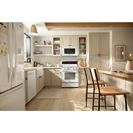 Whirlpool 30 Inch Smart Electric Range with Air Fry, White - YWFES7530RW