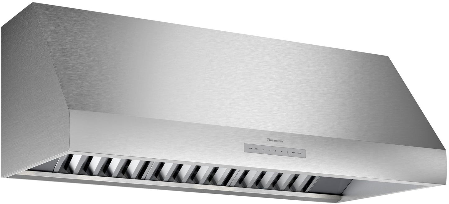 Thermador 48 Inch Wall Mount Smart Range Hood with LED Lighting and Automatic Mode - PH48GWS