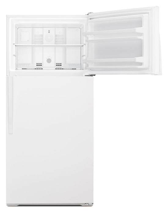 Whirlpool 28 Inch Top-Freezer Refrigerator, 14.3 Cu. Ft., White - WRT134TFDW