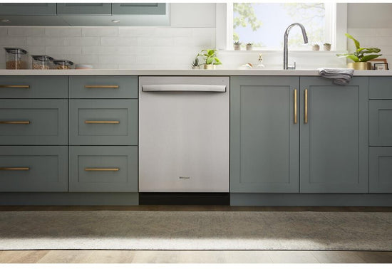 Whirlpool 24 Inch Top Control Quiet Dishwasher with 3rd Rack, Stainless Steel - WDT730HAMZ