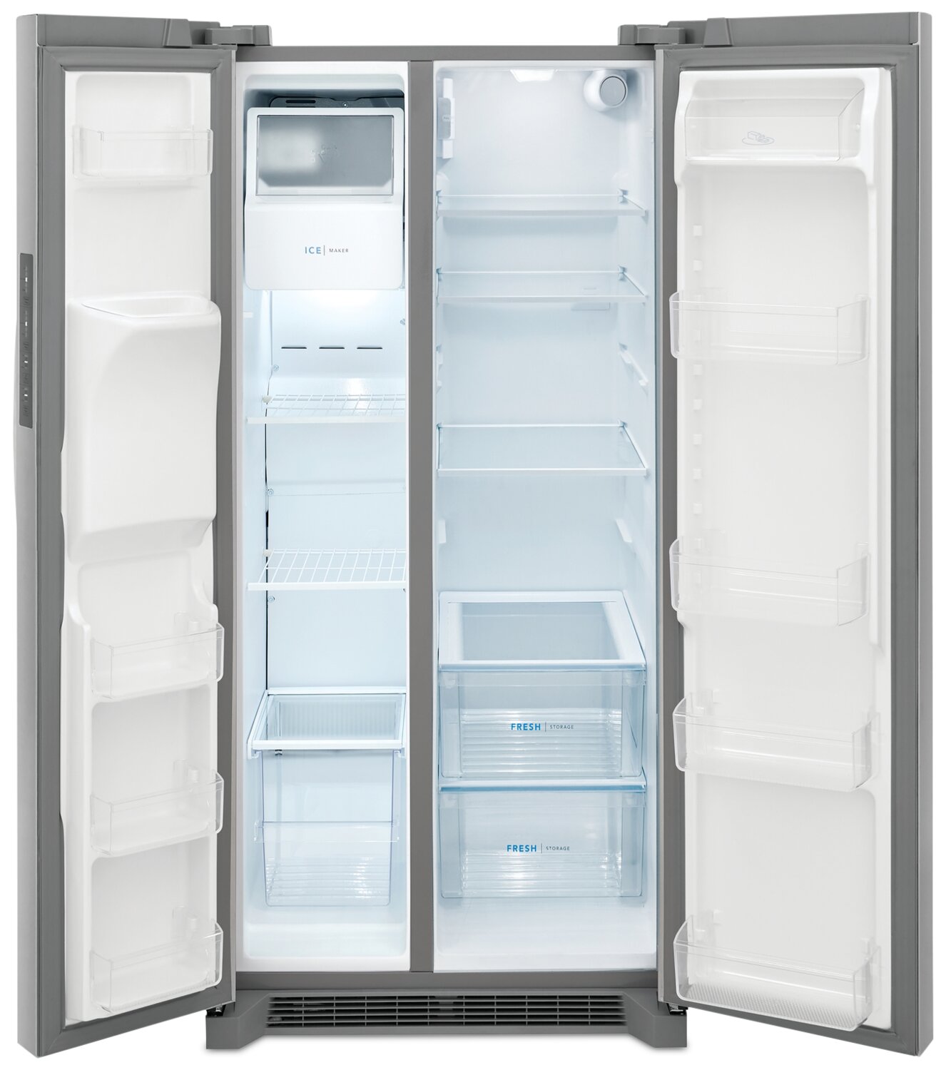 Frigidaire 33 Inch Side-by-Side Refrigerator, Stainless Steel - FRSS2323AS