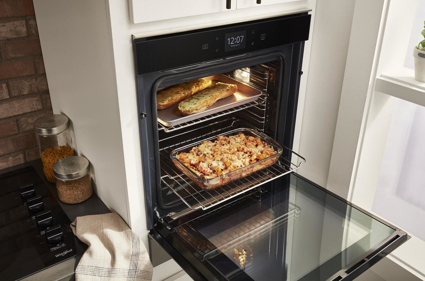 Whirlpool 24 Inch Electric Single Wall Oven with True Convection, Stainless Steel - YWOS52ES4MZ