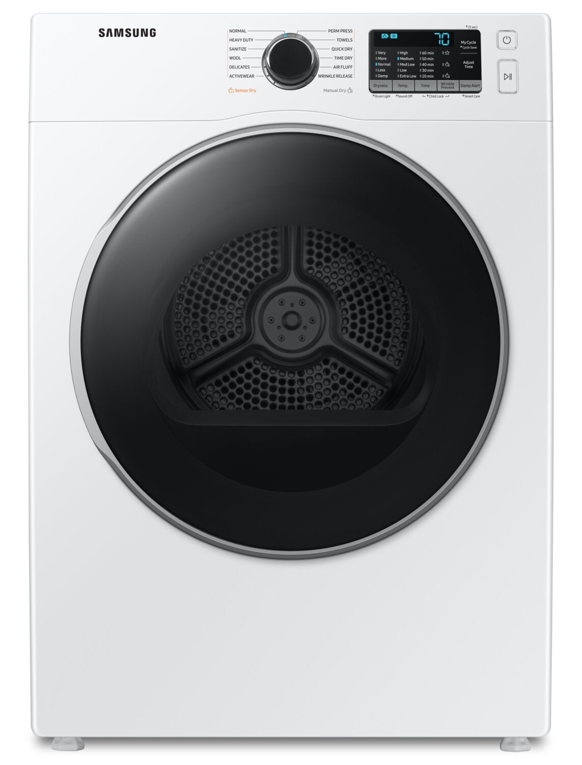 Samsung 24-Inch 4 Cu. Ft. Electric Dryer - White - DV25B6800EW/AC