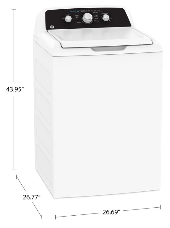 GE 4.4 Cu Ft. Top Load Washer, White - GTW334BMRWS