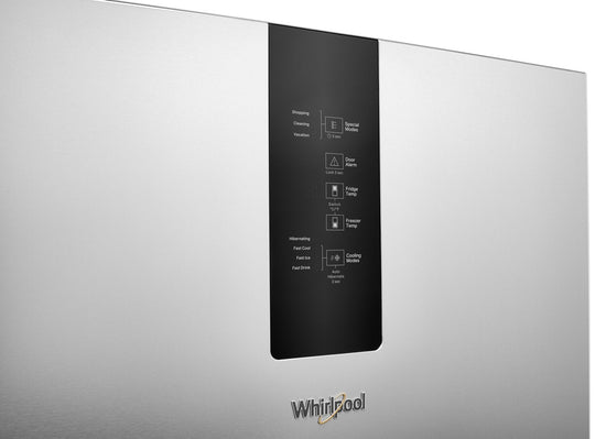 Whirlpool 24 Inch Bottom Freezer Refrigerator, 12.7 cu. ft., Fingerprint Resistant Stainless - WRB533CZJZ