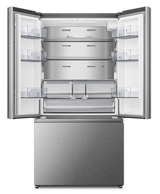 Hisense 36 Inch French-Door Refrigerator, Stainless Steel - RF225C3CSEI