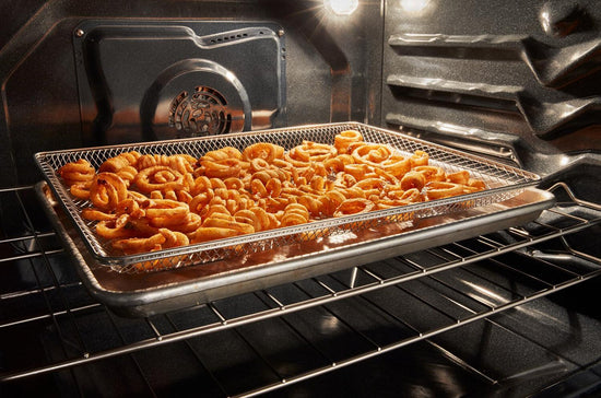 Whirlpool 30 Inch Electric Range with Air Cooking Technology, No Preheat Air Fry, White - YWFES5030RW