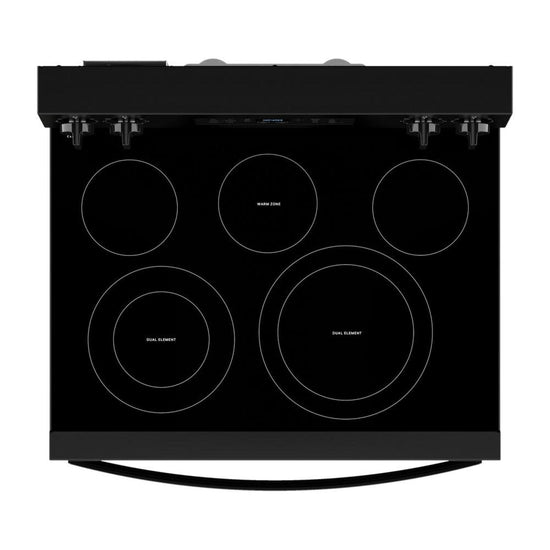 Whirlpool 5.3 Cu. Ft. Electric Range with No Preheat Air Fry, Black - YWFES5030RB
