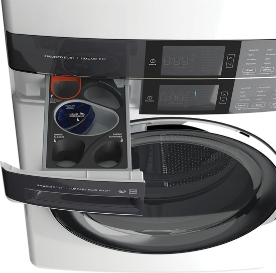 Electrolux 5.2/8.0 Cu. Ft. Front-Load Steam Laundry Tower - ELTE760CAW