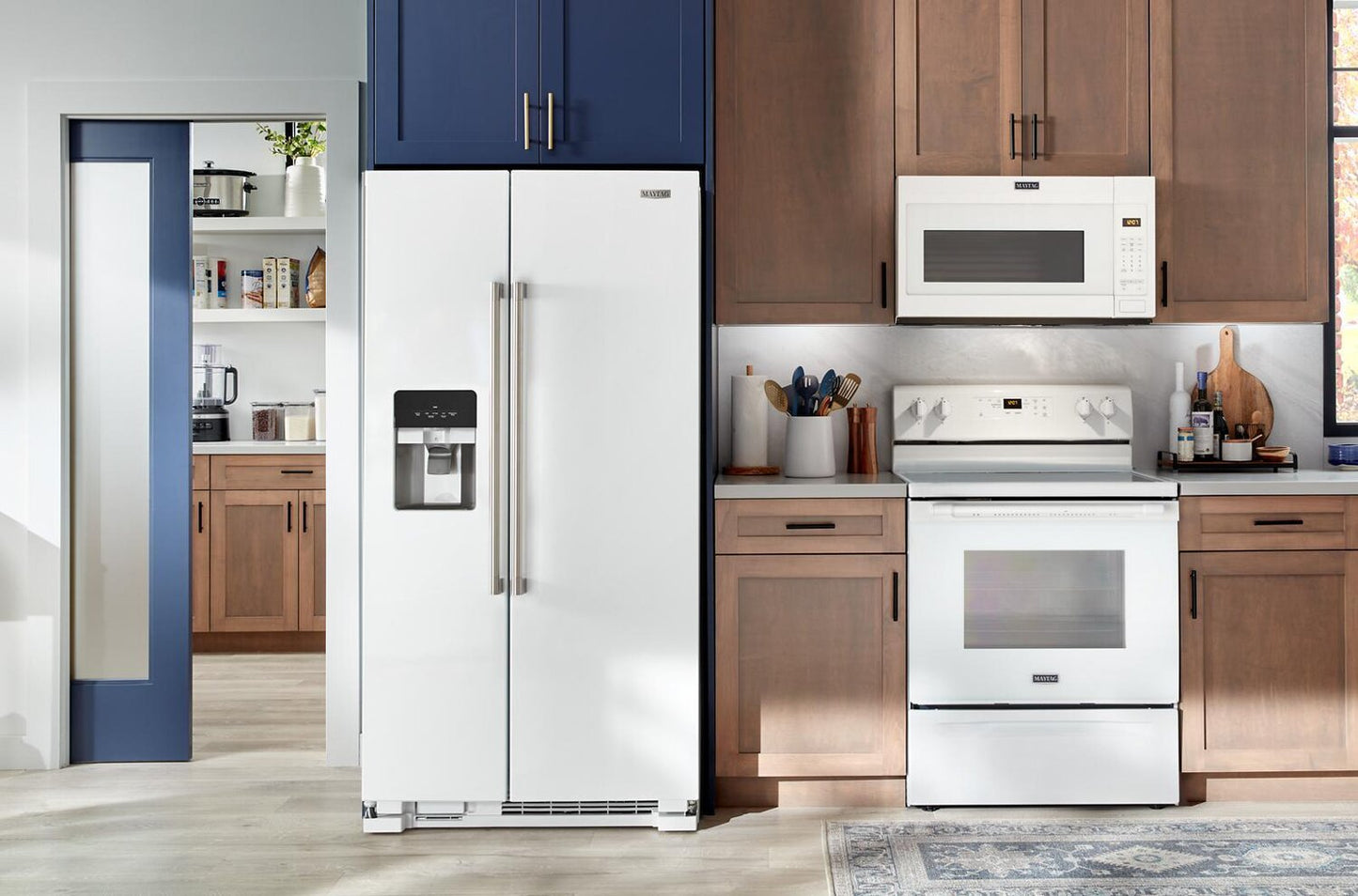 Maytag 36" 25 Cu. Ft. Side-by-Side Refrigerator - White - MRSF4036PW